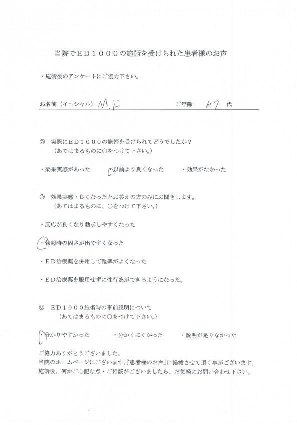 ED1000 M.F 60代