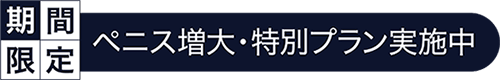 期間限定 ペニス増大・特別プラン実施中